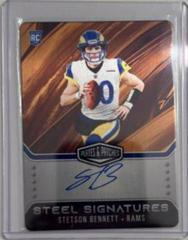 Stetson Bennett [Gold] #RSSSTB Football Cards 2023 Panini Plates and Patches Rookie Steel Signatures Prices