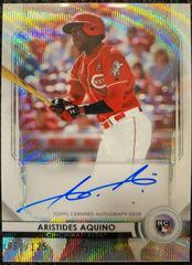 Aristides Aquino [Wave Refractor] #AA Baseball Cards 2020 Bowman Sterling Rookie Autographs Prices
