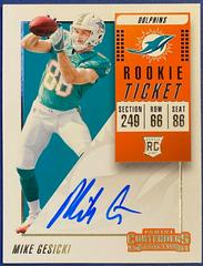 Mike Gesicki Football Cards 2018 Panini Contenders Rookie Ticket Prices