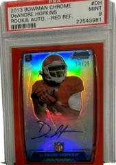 DeAndre Hopkins [Red Refractor] Football Cards 2013 Bowman Chrome Rookie Autograph Prices