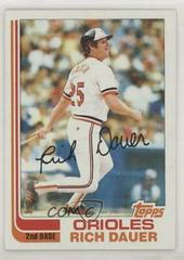 Rich Dauer Baseball Cards 1982 Topps Prices
