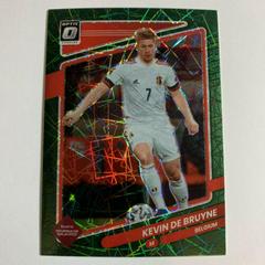 Kevin De Bruyne [Optic Green Velocity] Soccer Cards 2021 Panini Donruss Road to Qatar Prices