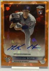 MacKenzie Gore [Orange] Baseball Cards 2022 Topps Chrome Update Sapphire Rookie Autographs Prices