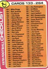 Checklist 133-264 #257 Football Cards 1978 Topps Prices