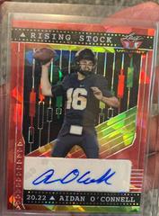 Aidan O'Connell [Crystal Red] #RS-AO1 Football Cards 2022 Leaf Valiant Autographs Rising Stock Prices