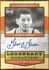 George Gervin Legendary Signatures #LS-GG Basketball Cards 2003 Upper Deck Legends Legendary Signatures Prices