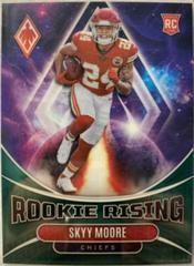 Skyy Moore [Green] #RIS-10 Football Cards 2022 Panini Phoenix Rookie Rising Prices