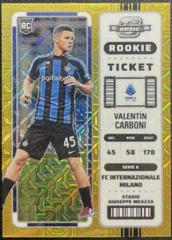Valentin Carboni [Gold Mojo] #292 Soccer Cards 2022 Panini Chronicles Serie A Prices