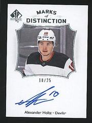 Alexander Holtz Hockey Cards 2021 SP Authentic Marks of Distinction Autographs Prices