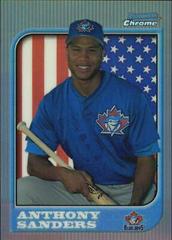 Anthony Sanders [Refractor] #139 Baseball Cards 1997 Bowman Chrome International Prices