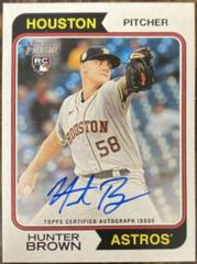 Hunter Brown #ROA-HB Baseball Cards 2023 Topps Heritage Real One Autographs Prices