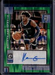 Kennedy Chandler [Green Wave] #ROA-KCH Basketball Cards 2022 Panini Donruss Optic Rookie Autographs Prices