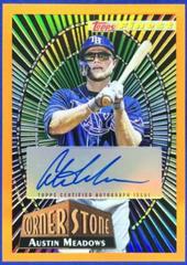 Austin Meadows [Orange] Baseball Cards 2022 Topps Finest Autographs Prices