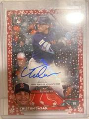 Triston Casas [Red] #HAC-TC Baseball Cards 2023 Topps Holiday Autographs Prices
