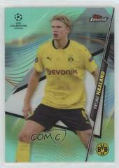 Erling Haaland [Aqua Refractor] Soccer Cards 2020 Topps Finest UEFA Champions League Prices