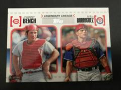 Ivan Rodriguez, Johnny Bench #LL10 Baseball Cards 2010 Topps Legendary Lineage Prices