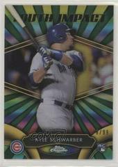 Kyle Schwarber [Green Refractor] #YI-7 Baseball Cards 2016 Topps Chrome Youth Impact Prices