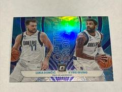 Kyrie Irving, Luka Doncic [Purple] #5 Basketball Cards 2022 Panini Donruss Optic Optical Illusions Prices
