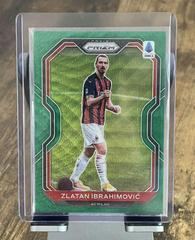 Zlatan Ibrahimovic [Green Wave EU] Soccer Cards 2020 Panini Chronicles Prizm Serie A Prices