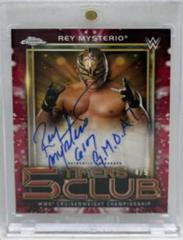 Rey Mysterio [Red Refractor] Wrestling Cards 2021 Topps Chrome WWE 5 Timers Club Autographs Prices