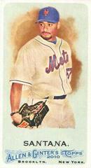 Johan Santana [Mini Bazooka Back] #17 Baseball Cards 2010 Topps Allen & Ginter Prices