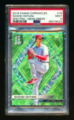Shohei Ohtani [Neon Green] #76 Baseball Cards 2018 Panini Chronicles Spectra Prices