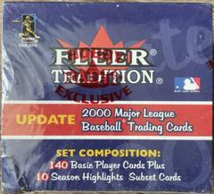 Hobby Box Baseball Cards 2000 Fleer Tradition Update Prices