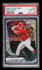 Mike Trout [Shimmer] #196 Baseball Cards 2020 Panini Prizm Prices