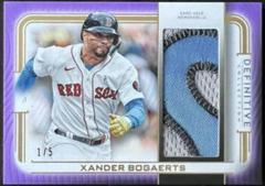 Xander Bogaerts [Purple] #DJR-XB Baseball Cards 2023 Topps Definitive Jumbo Relic Collection Prices