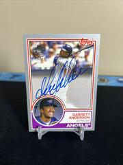 Garrett Anderson [Silver] Baseball Cards 2022 Topps Archives 1983 Fan Favorites Autographs Prices