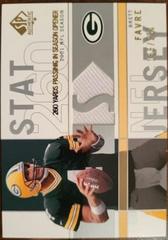 Brett Favre #SP-BF Football Cards 2001 SP Authentic Stat Jerseys Prices