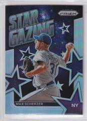Max Scherzer [Silver Prizm] #SG-15 Baseball Cards 2022 Panini Prizm Star Gazing Prices