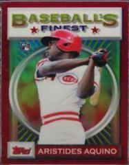Aristides Aquino [Red Refractor] #71 Baseball Cards 2020 Topps Finest Flashbacks Prices