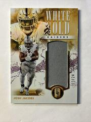 Josh Jacobs [Prime] #20 Football Cards 2023 Panini Gold Standard White Gold Memorabilia Prices