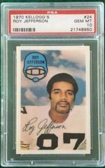 Roy Jefferson Football Cards 1970 Kellogg's Prices