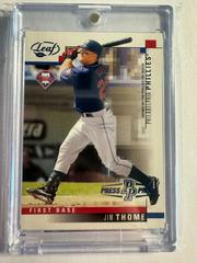 Jim Thome [Blue Press Proof] Baseball Cards 2003 Leaf Prices