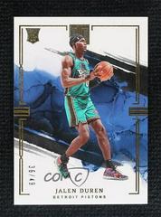 Jalen Duren [Gold] #100 Basketball Cards 2022 Panini Impeccable Prices