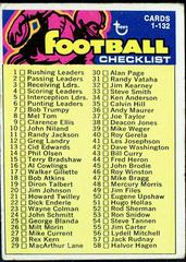 Checklist 1-132 Football Cards 1973 Topps Prices