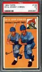 Ed & Johnny O'Brien Baseball Cards 1954 Topps Prices