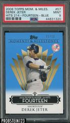 Derek Jeter [Hits 214 Fourteen Blue] #57 Baseball Cards 2008 Topps Moments & Milestones Prices