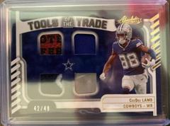 CeeDee Lamb [Prime] Football Cards 2022 Panini Absolute Tools of the Trade Quad Prices