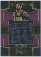 Paul George [Purple] #TM-PG Basketball Cards 2022 Panini Select Throwback Memorabilia Prices