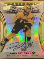 Tanner Jeannot [Gold Autograph] #3 Hockey Cards 2022 Upper Deck Trilogy Prices