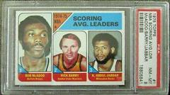 NBA Scoring Avg. Ldr: McAdoo, Barry, Jabbar Basketball Cards 1975 Topps Prices