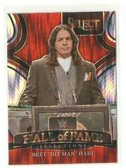 Bret 'Hit Man' Hart [Flash Prizm] #18 Wrestling Cards 2022 Panini Select WWE Hall of Fame Selections Prices