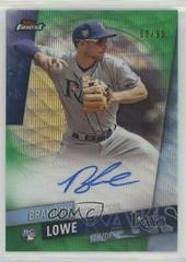 Brandon Lowe [Green Wave Refractor] #FA-BL Baseball Cards 2019 Topps Finest Autographs Prices