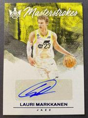 Lauri Markkanen [Sapphire] #3 Basketball Cards 2023 Panini Court Kings Masterstrokes Prices