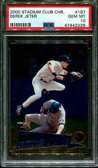 Derek Jeter #197 Baseball Cards 2000 Stadium Club Chrome Prices