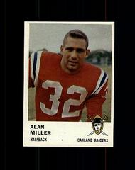 Alan Miller Football Cards 1961 Fleer Prices