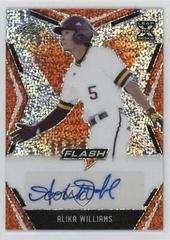 Alika Williams [Orange] Baseball Cards 2020 Leaf Flash Autographs Prices